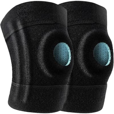 Verstelbare Plus Size Kniebrace Voor Vrouwen Mannen Extra Grote Ondersteuning Voor Meniscus Scheur Artritis Kruisbanden LCL MCL Pijnverlichting M zwart