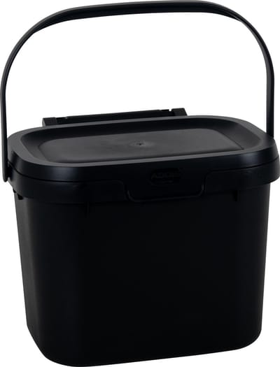 Keuken Caddy 4,5 liter - Afvalbakje - Keuken afvalbakje - Zwart