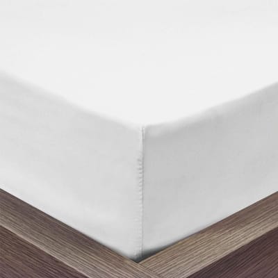 Beau Maison - Hoeslaken 100% Hoogwaardig Katoen - Wit - 160x200 + 35cm