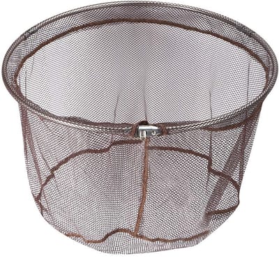 Dailygoods- Schepnetkop Opvouwbaar - Sneldrogend - Roestvrij Staal - Diameter 40 cm - Universele Bevestiging - Drielaags Gaas - Visnet