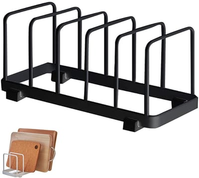 Bordenhouder Metaal – Multifunctioneel Afdruiprek & Organizer – 24x10x10 cm – Voor Borden, Deksels & Snijplanken