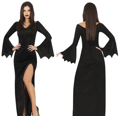 Kostuum Gotische Dame Halloween 36-38 (S) black