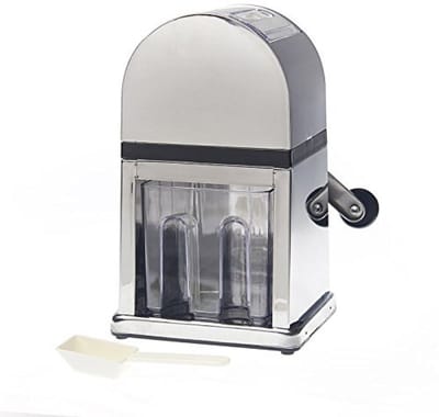 Handmatige ijsbreker voor cocktails en smoothies met ijsbak en schep
