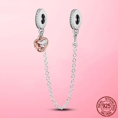 Sluiting Clip 925 Zilver Veiligheidsketting Clip Bedels Ster Kralen Stopper past Originele dora Armband Originele DIY Sieraden white