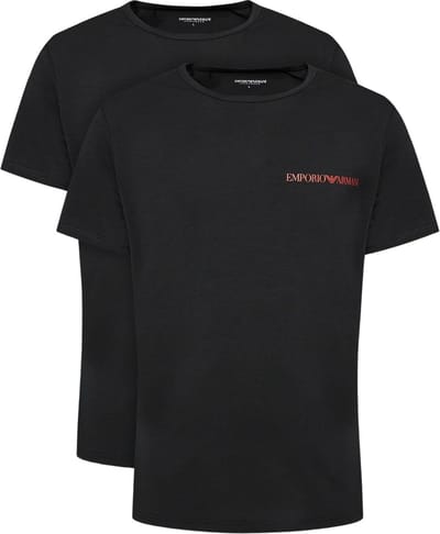 Emporio Armani Core Logo Crew Shirts Heren (2-pack) - Maat S