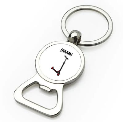 Akyol - step met eigen naam flesopener - Sport - skaters - skaten - 9 bij 3 cm