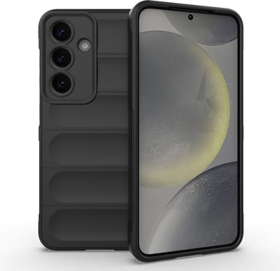 Coverup Hoesje - Geschikt voor Samsung Galaxy S25 Hoesje - Coverup Hands-On Rugged Back Cover - Zwart