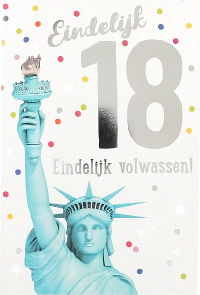Depesche cadeau spel Eindelijk 18 verjaardag volwassen feest.