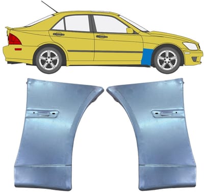 Reparatiepaneel voorspatbord voor Lexus IS 1998-2005 / Links + Rechts / Set