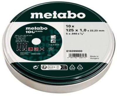 Metabo SP Inox - Snijschijfenset - 125mm - Staal - Roestvrij staal