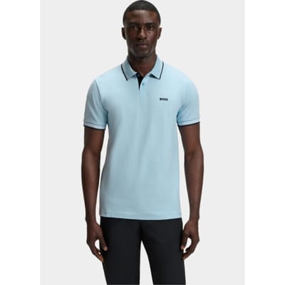 BOSS Green Polo korte mouw Blauw Paul 10255848 01 50506193/455