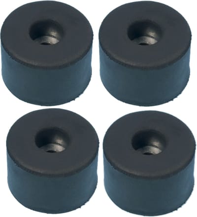 Adam Hall 4911 4xrubber voet im Set 38x25mm met staalplaat, set - Rack voeten