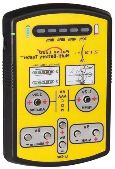 Batterij Tester - Batterij Indicator - Batterijen Testen - Meerdere Batterijtypen - 1.78 x 1.52 x 2.29 cm - Zwart