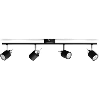 Philips Meranti opbouwspot - 4-lichts - zwart
