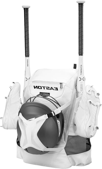 Softball Rugzak - Equipment Tas - Fastpitch Softball - Grote Capaciteit - Eén Maat - Wit