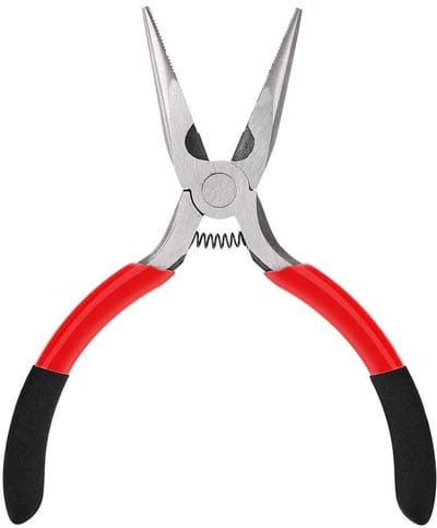 Dailygoods - Pijpenknipper - Lange neus tang - Ergonomisch handvat - Zwart - Draadknippen - Ideaal voor sieraden maken - Geschikt voor elektriciens