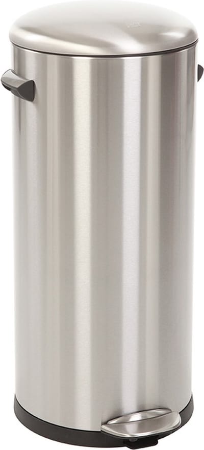 EKO - Belle Deluxe pedaalemmer 30 liter - Stainless steel Plastic - mat RVS - Prullenbak