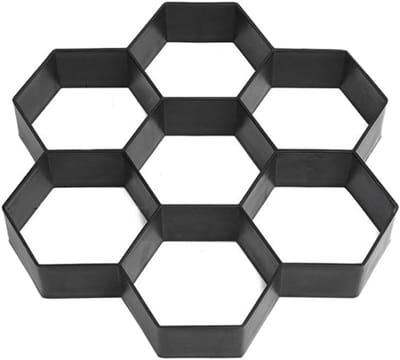 Betonmal Pad - Stoeptegel mal - Tuinpad Maken - Herbruikbaar Plastic - 30x30cm - Zwart