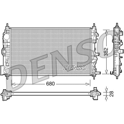 Radiator, motorkoeling DENSO DRM15005