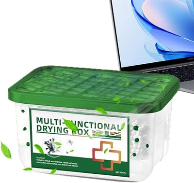 Luchtzuiveraar Kamer - Stofreiniger - Verbeter Luchtkwaliteit - Passieve Stofzuivering - 350ml Capaciteit - Wit