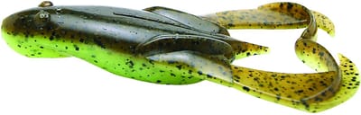 Keitech Noisy Flapper 3.5 (8,5 cm) Softbait - 5 stuks Green Pumpkin Chartreuse 401T