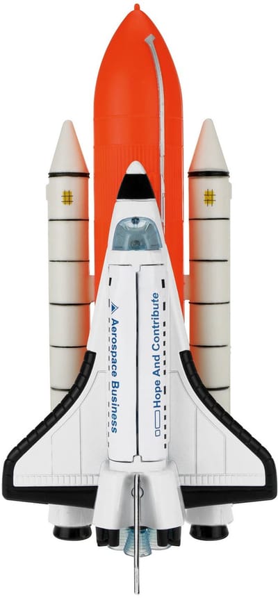 Toi-toys Space Shuttle Met Licht En Geluid Wit/oranje 20 Cm