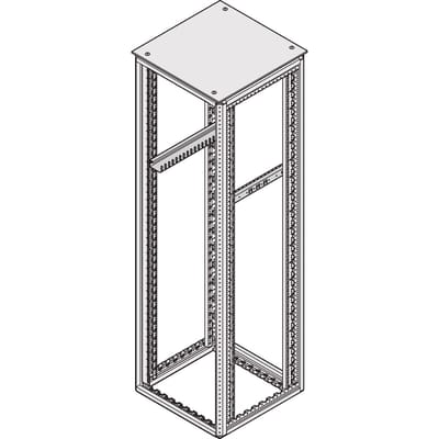 nVent SCHROFF 23130103 19 inch Rails voor patchkast 1 HE Variabele bevestigingsrails Geschikt voor kastdiepte: 1000 mm Meerdere kleuren