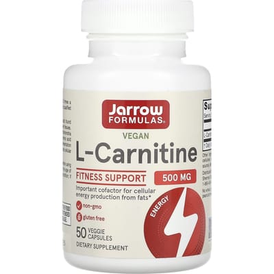 Jarrow Formulas, L-Carnitine 500, 500 mg, 50 vegetarische capsules