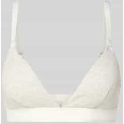 Puma - Dames - Sport Triangel Bralette - 3D Knit - Light Grey Melange - Maat L