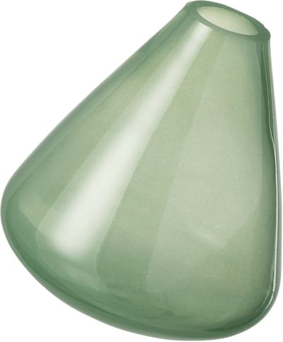 J-Line vaas Topaz - glas - groen - 13.5 cm hoog
