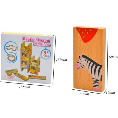 28 Delen Houten Dominostenen Speelgoed Vroeg Leren Houten Dier Domino Speelgoed Set Vorm Sorteren Volgorde Leren Educatief Speelgoed Voor Kinderen
