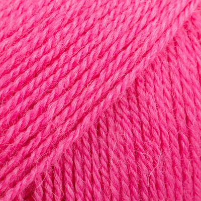 DROPS Flora Uni Colour - 28 magenta - Wol Garen