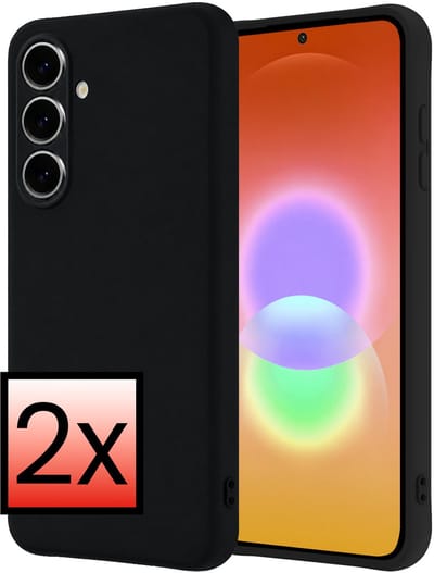 Hoesje - 2 Stuks - Geschikt voor Samsung Galaxy A27 - Sterk & Shockproof - Case Siliconen - Back Cover - Telefoon Hoes - Zwart