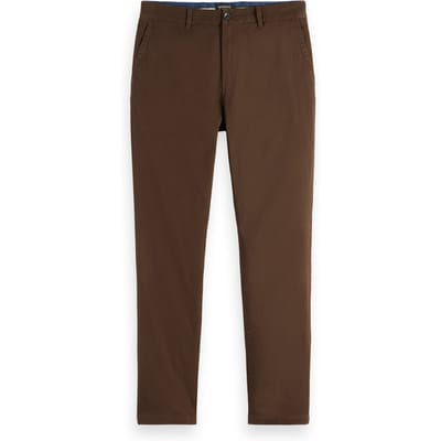 Scotch & Soda Stuart - Slim-fit Washed Cotton Blend Chino Demitasse Taglia: W29L34 | Pantaloni chino Outlet | Uomo