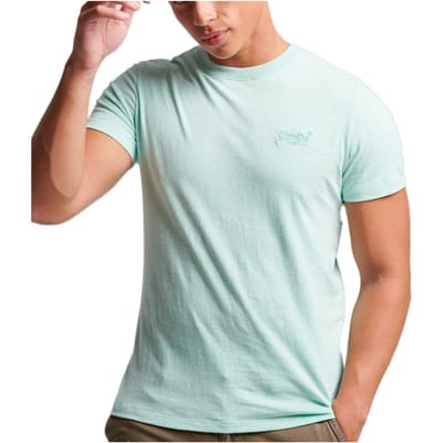 Superdry Organic Cotton Essential Logo T-Shirt Light Mint Green Marl
