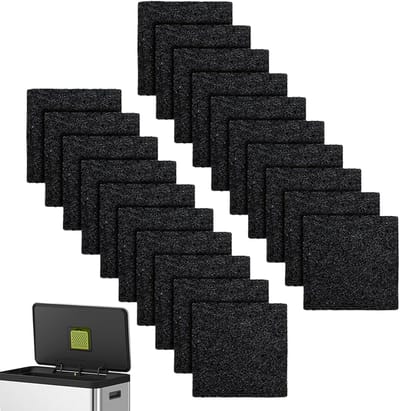 Geurfilters Prullenbak - Actief Kool Navullingen - Lucht Zuiveren - 20 Stuks Pakket - 8x8 cm