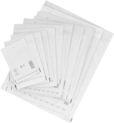 Luchtkussenenveloppen 240x350 mm F6 Wit - 800 stuks Verzendzakken met Luchtkussens
