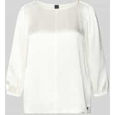 Shirtblouse van zijde met 3/4-mouw
