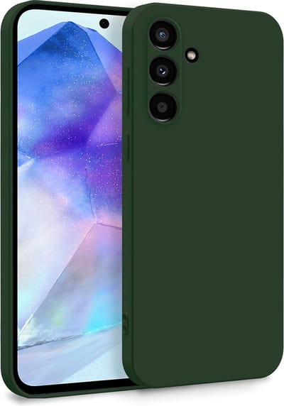 Casemania Hoesje Geschikt voor Samsung Galaxy A16 - Groen - Liquid Siliconen Back Cover