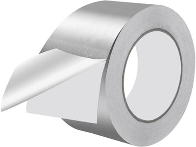 Allecto - Aluminiumplakband - Zelfklevende aluminiumfolie - Hittebestendig - Zilverkleurig - Afdichtingstape - Isolatie en bescherming - Geschikt v...