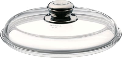 Pannendeksel - Glazen deksel - Koken en braden - Hittebestendig tot 180°C - Ø 28 cm - Transparant