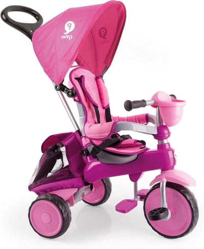 Driewieler - Kinderfiets - Buiten spelen - Veiligheidsgordel - 76 cm - Roze