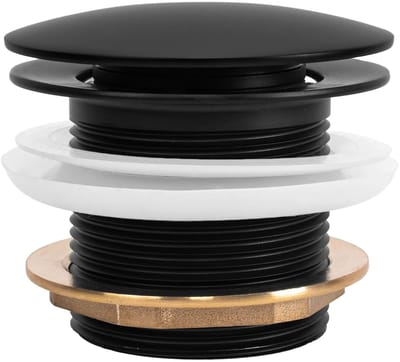 Rea Afvoerplug Clickwaste Universeel - Zwart - 7X7X6Cm
