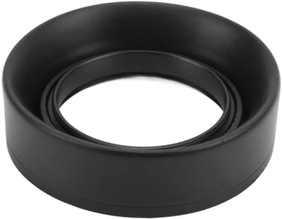 Dailygoods - Inklapbare Rubber Lens Hood - Verstelbare Camera Lens Hood - 49mm - Camera Accessoire - Bescherming tegen Zonlicht - Geschikt voor Digita...