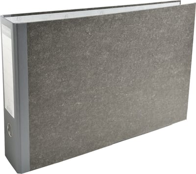 Exacompta 4x Prem'Touch®Ordner met hefboom met rug 80mm - A3 horizontaal - Grijs-Grijze rug - 53810E