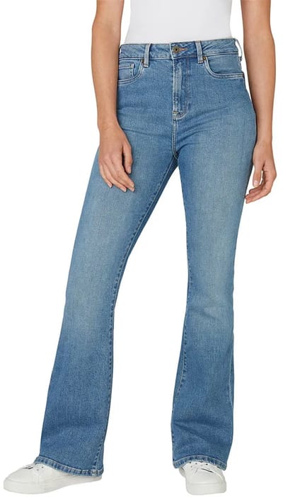 Pepe Jeans Flare Fit Hoogzittende Jeans Blauw 28 / 32 Vrouw