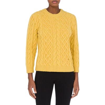 Moschino Pullover In Shetland Golden M Yellow Size: 40 | Sweaters Outlet | Dames | Geel