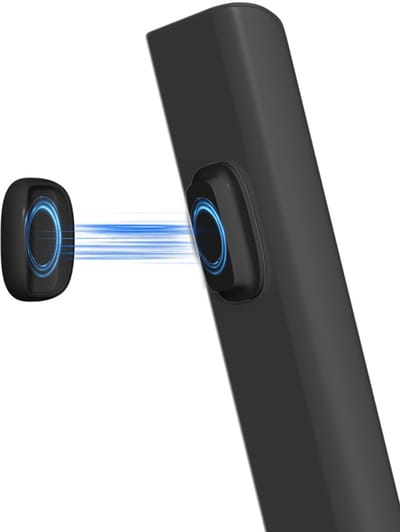 Daity 5-delige magnetische afstandsbedieningshouder voor wandmontage - verbeterde zelfklevende opbergrek voor tv-afstandsbedieningen zonder boren - geschikt voor naast het bed - ventilator en camperaccessoires (zwart)