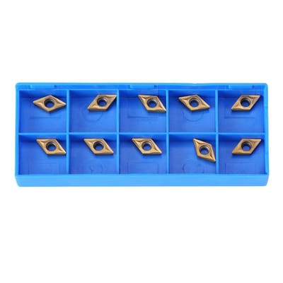 10 Stuks CNC Carbide Inserts voor Draaien, Geschikt voor RVS, Inclusief Opbergdoos, Hoogwaardige Snijgereedschappen