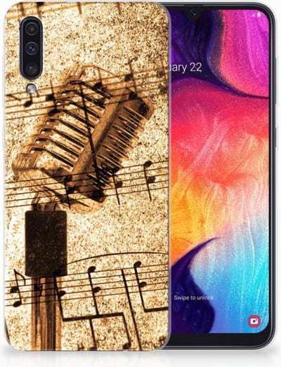 Samsung Galaxy A50 Siliconen Hoesje met foto Bladmuziek